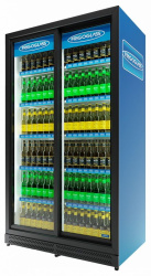 Шкаф холодильный Frigoglass Super 16 FFSD (сер.корпус,бел.кабинет,сер.рамка дв.,2Led,5полок,5ЦД)