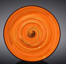Блюдце Wilmax Spiral оранжевое D 160 мм