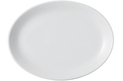 Тарелка овальная Porland Soley 18 см, без рима цвет белый