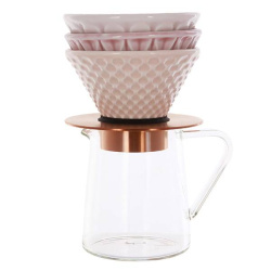 Набор для заваривания кофе Loveramics Brewers Dripper Set (Pink)