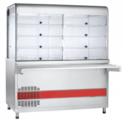 Прилавок-витрина холодильный Abat ПВВ(Н)-70КМ-С-03-НШ с гастроемкостями