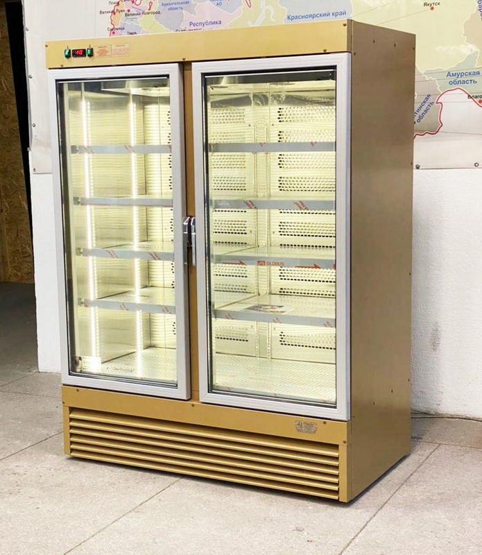 Шкаф морозильный GLACIER ВВ-1500 стеклянная подогреваемая дверь