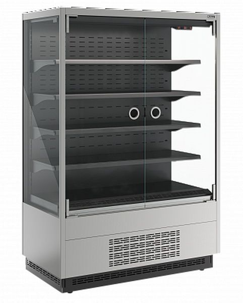 Холодильная горка гастрономическая Carboma FC 20-07 VM 1, 0-1 LIGHT фронт Х0 (версия 2.0) (9006-9005)