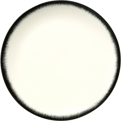 Тарелка Serax De №3 D240 мм, H15 мм фарфор, цвет кремово-черный