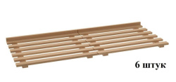 Комплект деревянных полок Атеси к ШЗХ-С-1300.600-02-К (натур. бук)