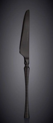 Нож для стейка Wilmax Diva матово-черный L 225 мм (на блистере)