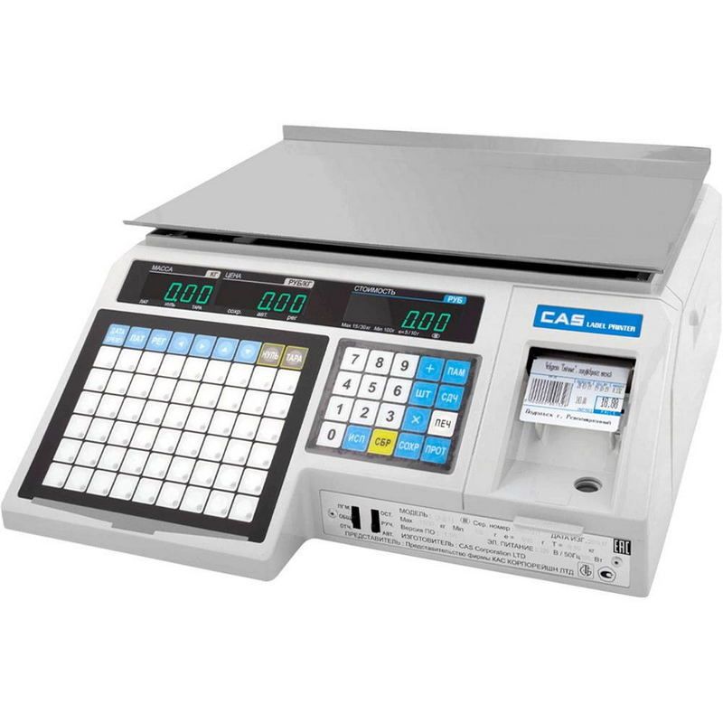 Весы торговые с печатью этикеток CAS LP-30 (V 1.6) TCP-IP