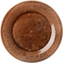 Тарелка Борисовская Керамика «Маррон Реативо»; D26см, фарфор; коричневый, бежевый