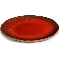 Тарелка Serax FCK D280 мм бетон, цвет красно-серый