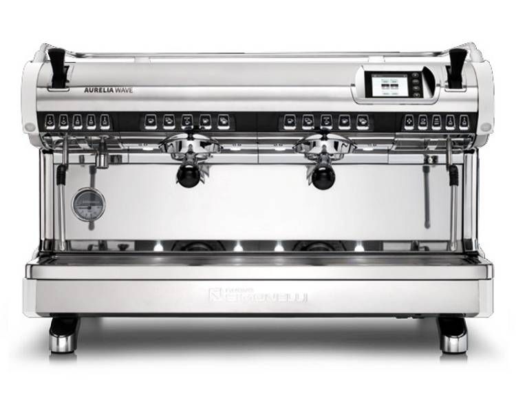 Кофемашина рожковая Nuova Simonelli Aurelia WAVE T3 2Gr 380V pearl white+high groups+Autopurge (высокая группа/белый жемчуг/самоочистка)