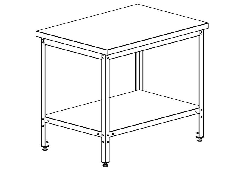 Стол производственный Refettorio СПОЦ-3 140/70 СП