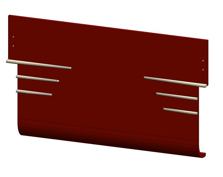 Комплект фасадов лицевой для нейтральных и тепловых витрин, прилавков и мармитов Refettorio Case - 1105