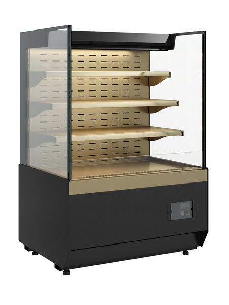 Витрина кондитерская Carboma KC70 VM 1, 3-2 STANDARD открытая, горка прямая боковина (версия 2.0) (9005-0109)