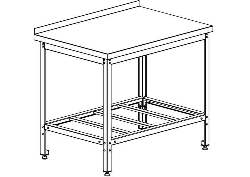 Стол производственный Refettorio СППЦ-3 150/80