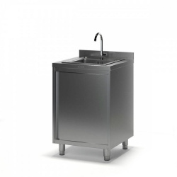 Стол-тумба с ванной моечной ТММ ТМ-2/700/700 (700х700х870) мойка вварная