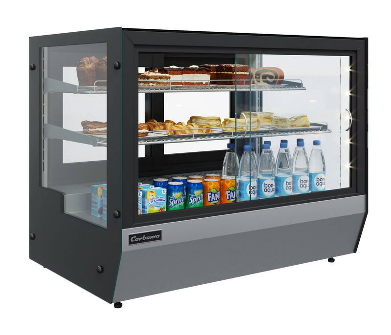Витрина холодильная настольная Carboma AC59 VM 1, 2-1 (слайдер, 0430)