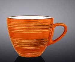 Чашка Wilmax Spiral оранжевая 110 мл