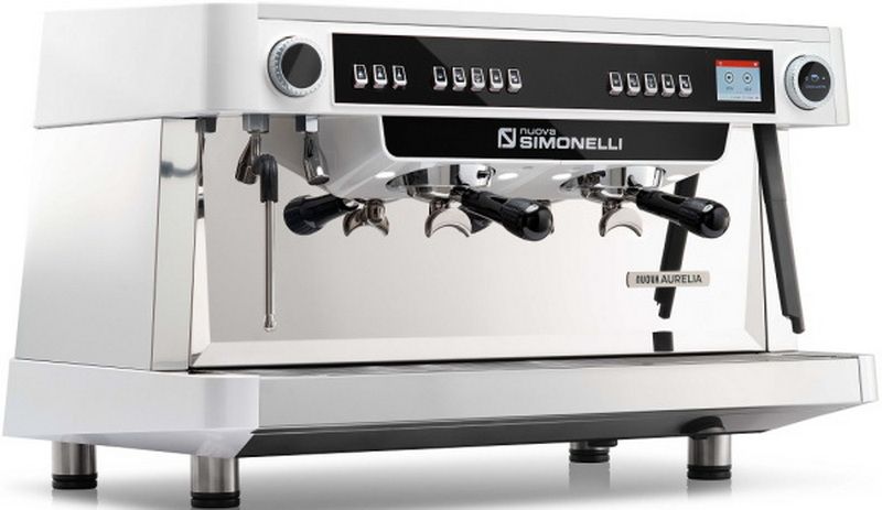 Кофемашина рожковая автоматическая Nuova Simonelli NUOVA AURELIA MP 2Gr 220V white+high groups+Autopurge+E-mil k technology