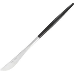 Нож столовый KunstWerk Stil Black Silver Matte L 223 мм, B 15 мм