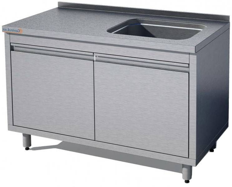 Стол-тумба с ванной моечной Gastrolux ВМ1-157/55ПР/Pr