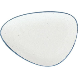 Тарелка Tognana Органика 280х205 мм фарфор белый, синий
