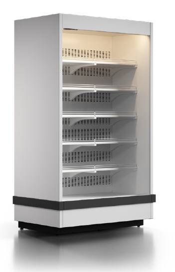 Холодильная горка универсальная с выносным агрегатом Enteco master Немига П2 Cube1 250 ВСн