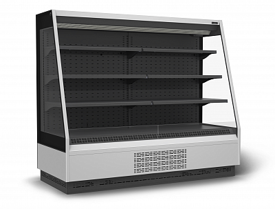 Холодильная горка гастрономическая Carboma F16-08 VM 1, 9-2 0300 (Версия 2.0) (9006-9005) боковина металл