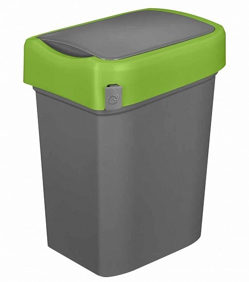 Контейнер мусорный RESTOLA SMART BIN 25 л, L 333 мм, B 269 мм, H 457 мм зеленый