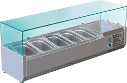 Холодильная витрина для ингредиентов Koreco VRX1500380(395II)