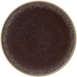 Тарелка мелкая Utopia Truffle фарфор тем.корич., коричневый, D 255, H 23 мм