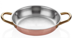 Сковорода для подачи Altin Basak Multi-Metal Copper розово-золотая 1,05 л, D 220 мм, H 35 мм