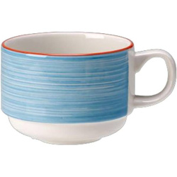 Чашка Steelite Rio Blue бело-синяя 170 мл. D 75 мм. H 60 мм.