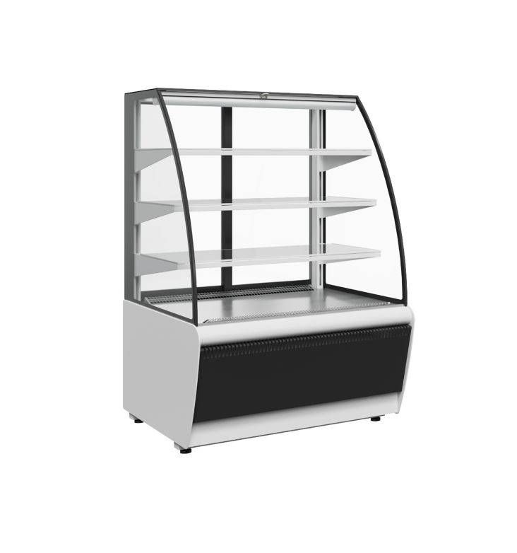 Витрина кондитерская Carboma K70 VM 0, 6-2 STANDARD 9006-9005 (открытая)