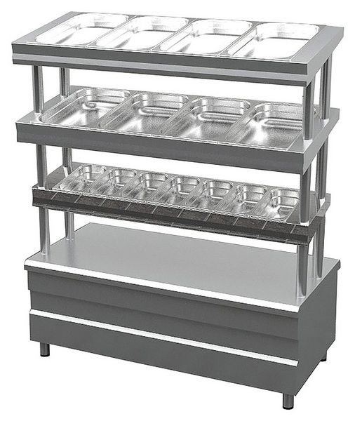 Диспенсер для столовых приборов, хлеба и подносов Gastrolux Light ДП-146/L
