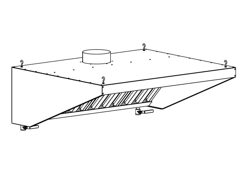 Зонт вытяжной пристенный Refettorio ЗВН 62/80