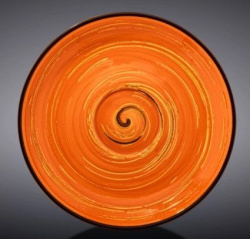 Блюдце Wilmax Spiral оранжевое D 150 мм