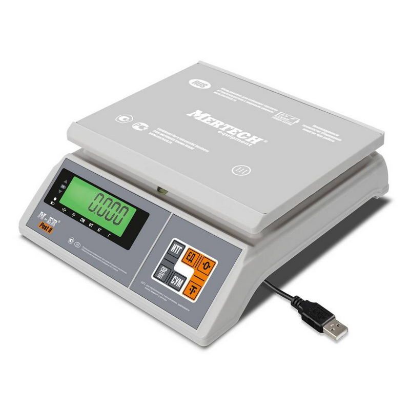 Весы фасовочные MERTECH M-ER 326 AFU-3.01 "Post II" LCD USB-COM