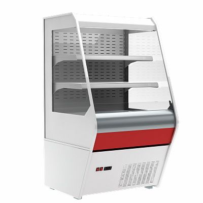 Холодильная горка гастрономическая Carboma F13-07 VM 0, 7-2 0020 стеклопакет (Carboma 1260/700 ВХСп-0, 7, индивидуальное исполнение)