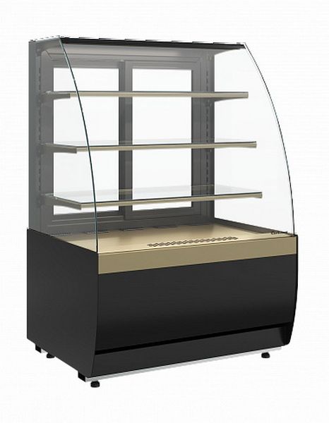 Витрина нейтральная напольная Carboma K70 N 1, 3-1 LIGHT (версия 2.0) (9005-0109)