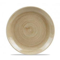 Тарелка мелкая d21,7 см, без борта, Stonecast Patina, цвет Antique Taupe