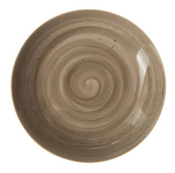 Тарелка Corone Natura серо-коричневая 700 мл, D 205 мм