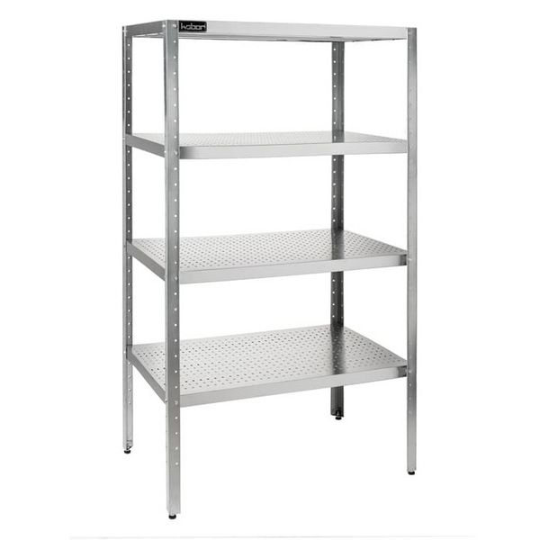 Стеллаж прямой перфорированный КОБОР СКП-120/50 (высота 1800 мм)