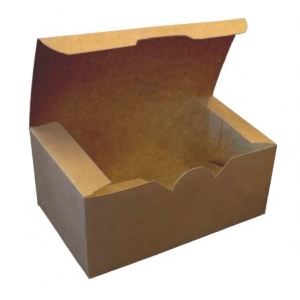 Коробка для наггетсов, крылышек, картофеля фри Диапазон 350 мл бумага крафт двухсторонний (в упаковке 300 шт.) [158995]