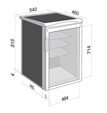 Шкаф барный холодильный Snaige CD14SM-S3003CX1 (CD 150-1200)