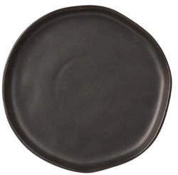 Тарелка KunstWerk Shade черная D 230 мм, H 15 мм