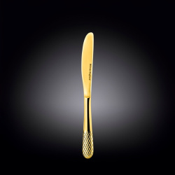 Нож десертный Wilmax Julia золотой L 205 мм (на блистере)