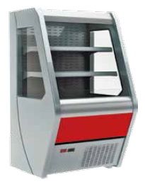 Холодильная горка гастрономическая Carboma F13-07 VM 1, 0-2 0020 стеклопакет (Carboma 1260/700 ВХСп-1, 0) (цвет по схеме)
