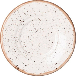 Блюдце Борисовская Керамика «Пунто Бьянка»; D15, H11см, фарфор; белый, черный