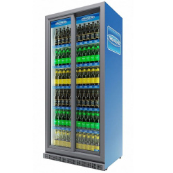 Шкаф холодильный Frigoglass Max 1000 SD (сер.корпус,бел.кабинет,сер.рамка дв.,2Led,5полок,5ЦД)