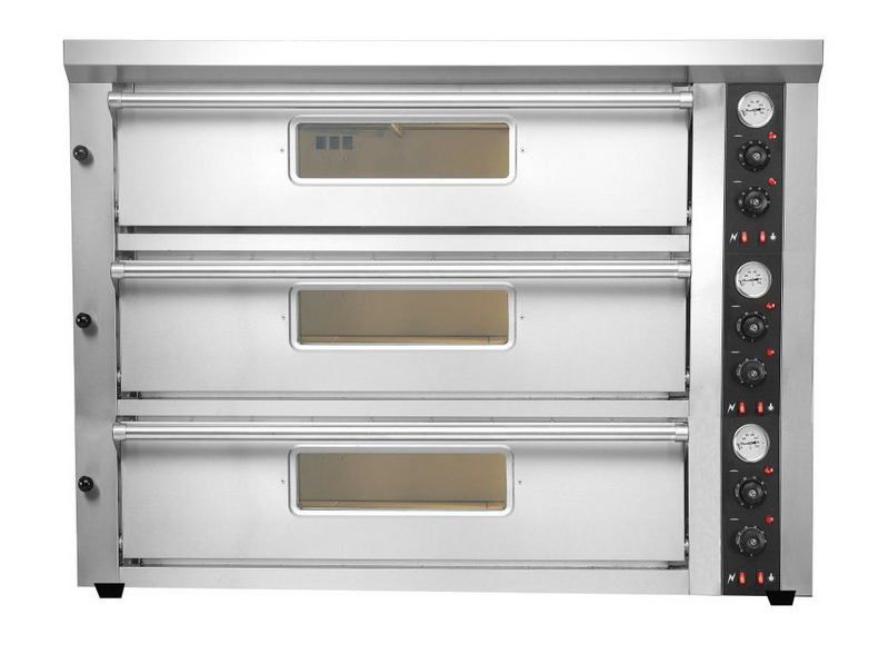 Печь для пиццы электрическая Kocateq EPC 3/70x70TT 3-х камерная с подом 69.2*68 см